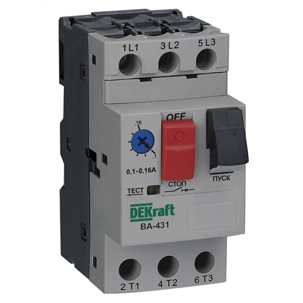 Автоматический выключатель для защиты двигателя  DEKraft 21222DEK 1148797