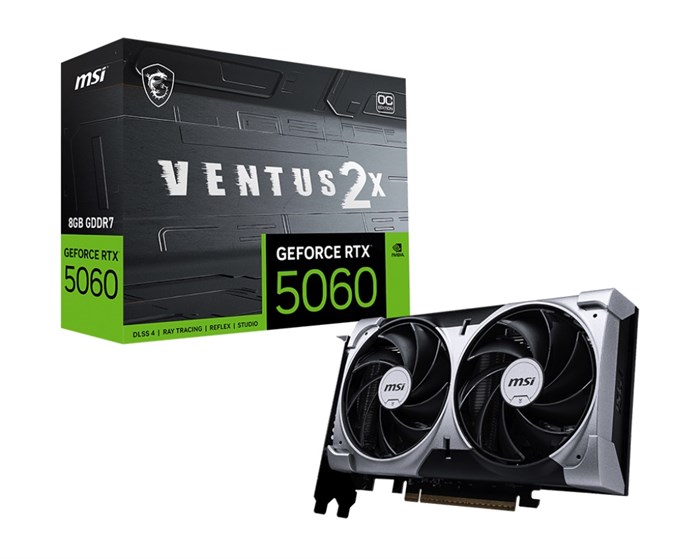 Видеокарта MSI GeForce RTX 5060 VENTUS 2X OC (RTX 5060 8G VENTUS 2X OC) 1208079