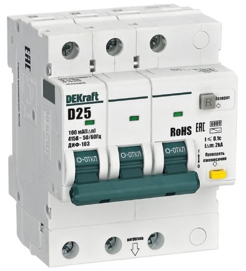 Автомат дифференциальный DEKraft 16493DEK 1167495