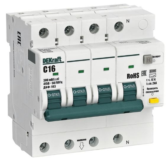 Автомат дифференциальный DEKraft 16419DEK 1167423