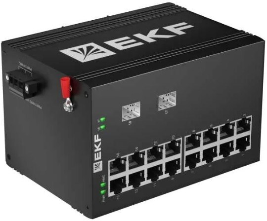 Коммутатор промышленный неуправляемый EKF TSX-U-2GX/SFP-16GT 1137899