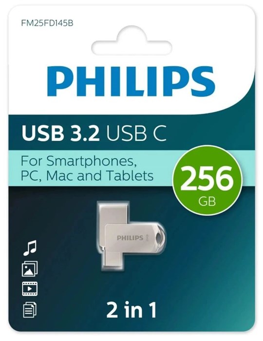 Накопитель USB 3.2 256GB Philips FM25FD145B/97 1187015