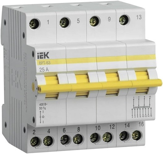 Выключатель-разъединитель трехпозиционный IEK MPR10-4-025 1148049