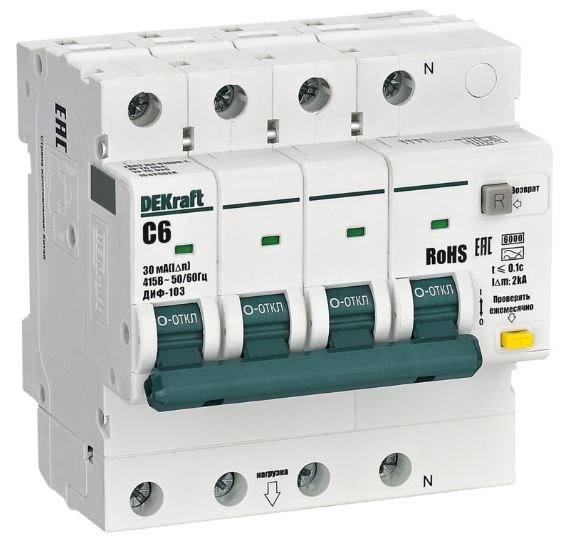 Автомат дифференциальный DEKraft 16426DEK 1167427