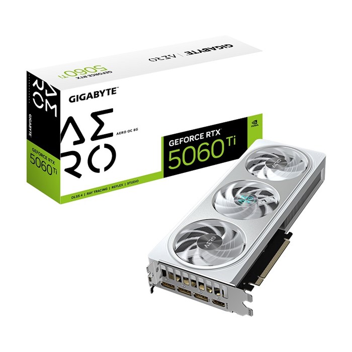 Видеокарта GIGABYTE GeForce RTX 5060 TI AERO OC (GV-N506TAERO OC-8GD) 1205205