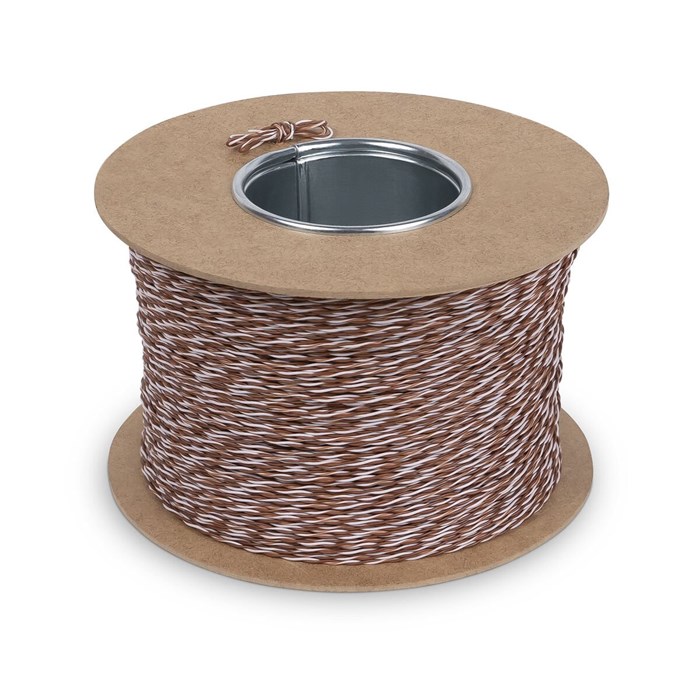 Кабель витая пара U/UTP 5e кат. 1 пара Cabeus UTP-1P-Cat.5e-SOLID-CROSS-305-BR 1037419