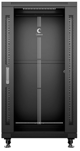 Шкаф напольный 19", 22U Cabeus SH-05C-22U60/100-BK 552724