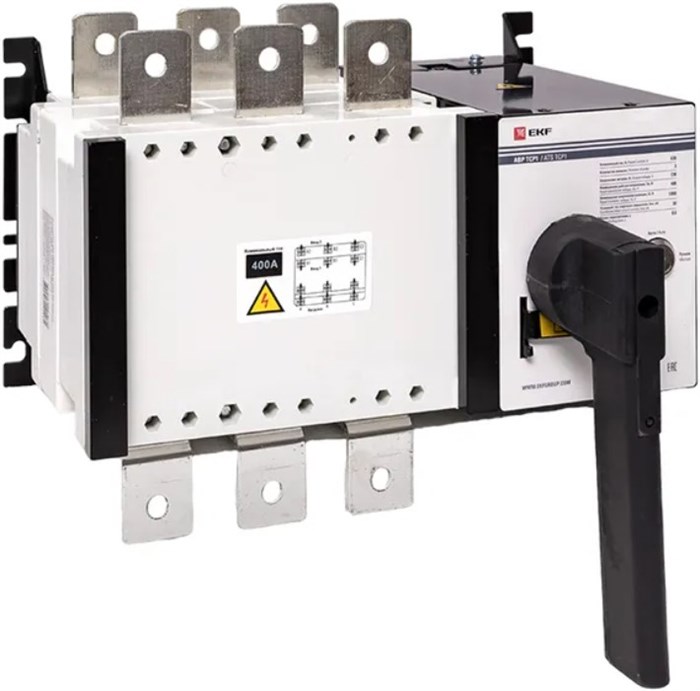 Автоматический ввод резерва  EKF ats-tsr1-400A-3p-pro 1138370