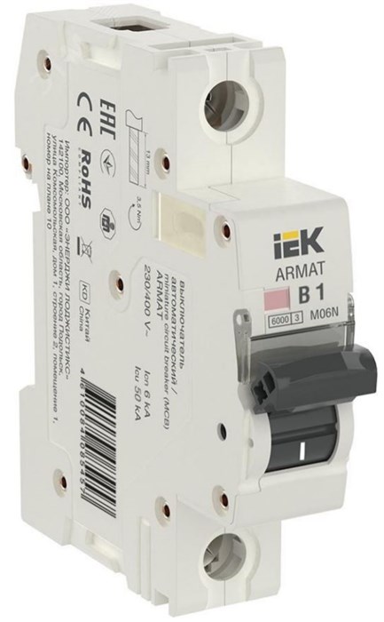 Автоматический выключатель  IEK AR-M06N-1-B001 902481