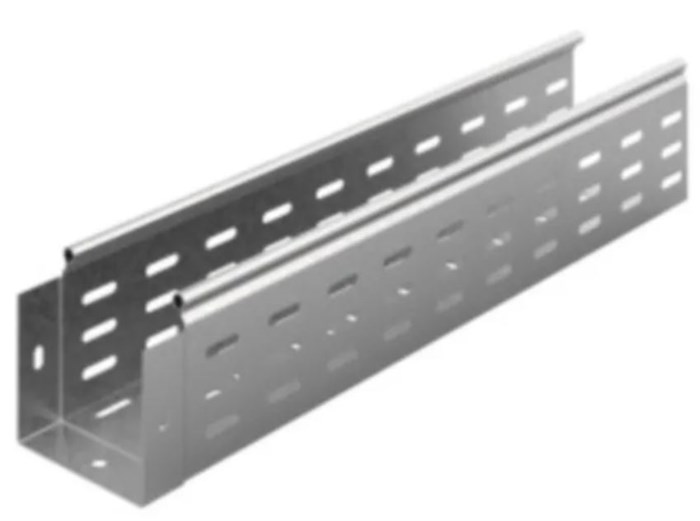Лоток листовой перфорированный Ostec ЛПМЗТ-100х100х3000-0,8-СЦ 915400