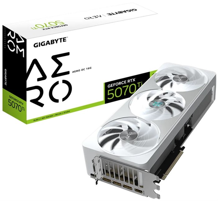 Видеокарта GIGABYTE GeForce RTX 5070 TI AERO OC (GV-N507TAERO OC-16GD) 1181621