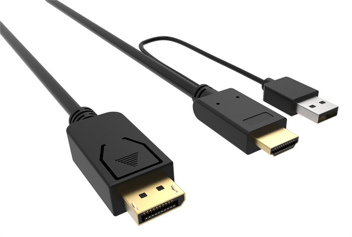 Кабель интерфейсный DisplayPort-HDMI Buro HDMI-DP-2M 993420