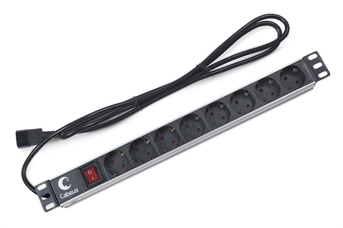 Блок розеток 19", 8 розеток Cabeus PDU-8P-2IEC 513171