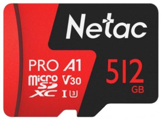 Карта памяти MicroSDXC 512GB Netac NT02P500PRO-512G-S 892341