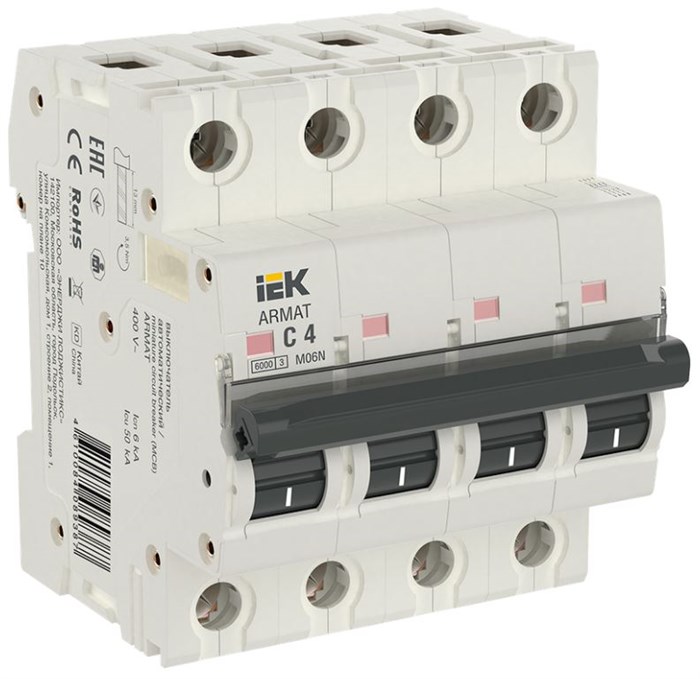 Автоматический выключатель  IEK AR-M06N-4-C004 902612