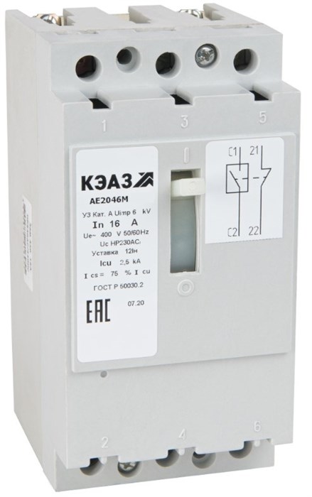 Автоматический выключатель в литом корпусе  КЭАЗ 104621 1145484