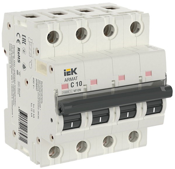 Автоматический выключатель  IEK AR-M10N-4-C010 902811