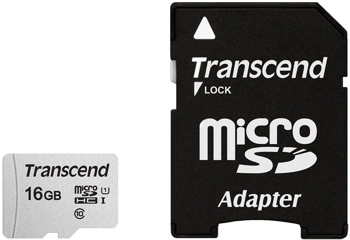 Карта памяти MicroSDHC 16GB Transcend TS16GUSD300S-A 631771