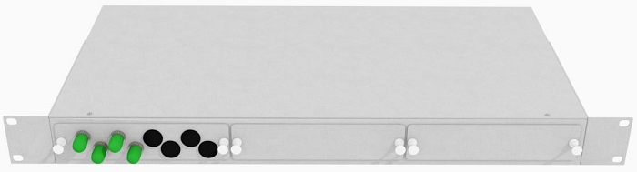 Кросс оптический стоечный  TopLAN КРС-Top-1U-04ST/A-OS2-GY 649056