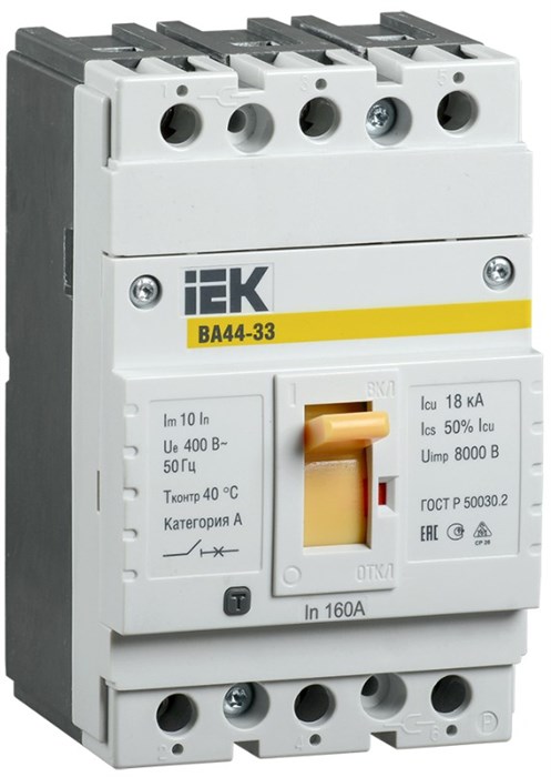 Автоматический выключатель в литом корпусе IEK SVA4410-3-0050 1153592