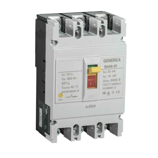 Автоматический выключатель  GENERICA SAV30-3-0250-G 1081759