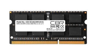 Модуль памяти SODIMM DDR4 16GB CBR CD4-SS16G26M19-01 1134104