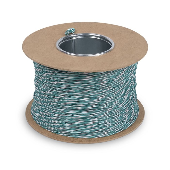 Кабель витая пара U/UTP 5e кат. 1 пара Cabeus UTP-1P-Cat.5e-SOLID-CROSS-500-GN 1037413