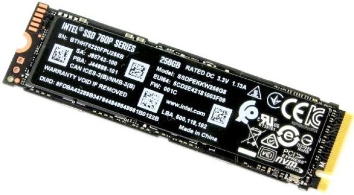 Накопитель SSD M.2 2280 Intel SSDPEKKW256G8XT 256 ГБ 695960