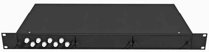 Кросс оптический стоечный  TopLAN КРС-Top-1U-08FC/U-OM2-BK 649108