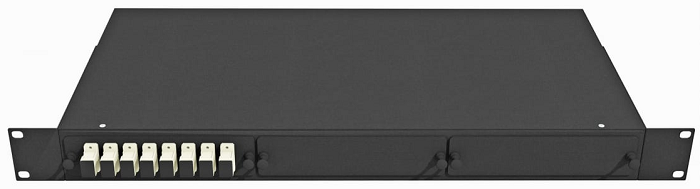 Кросс оптический стоечный  TopLAN КРС-Top-1U-08SC/U-OM2-BK 649115
