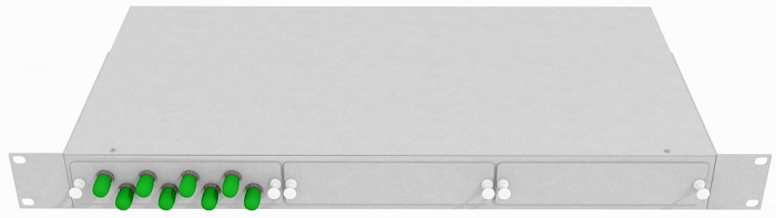 Кросс оптический стоечный  TopLAN КРС-Top-1U-08ST/A-OS2-GY 649117