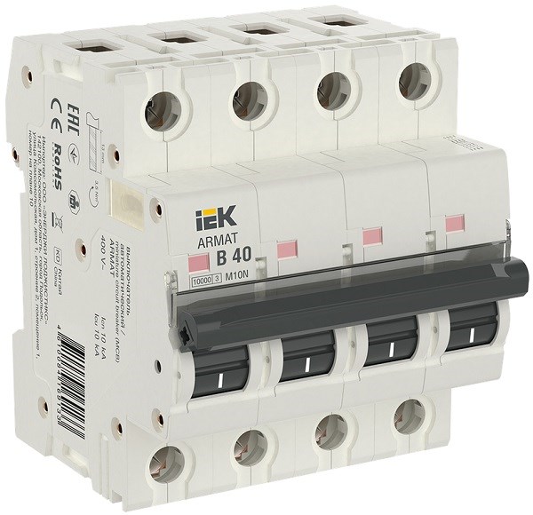 Автоматический выключатель  IEK AR-M10N-4-B040 902833