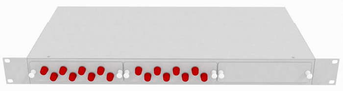 Кросс оптический стоечный  TopLAN КРС-Top-1U-12FC/U-OS2-GY 763308