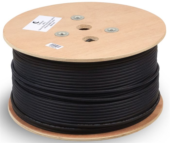 Кабель витая пара F/UTP 6 кат. 4 пары Cabeus FTP-4P-Cat.6-SOLID-OUT-LSZH-UV-100 1222747