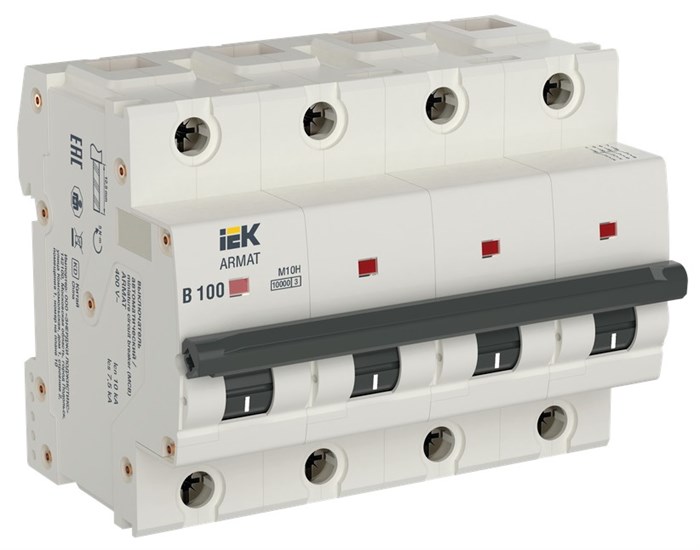 Автоматический выключатель  IEK AR-M10H-4-B100 1147690