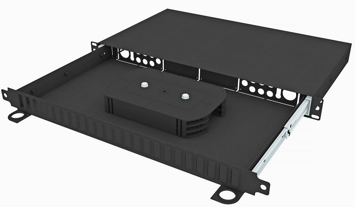 Кросс оптический стоечный  TopLAN КРСв-Top-1U-04DSC/QLC-BK 649162