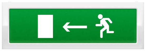 Оповещатель  Рубеж ОПОП 1-8 "Бегущий человек стрелка влево" 1014970