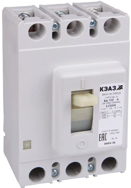 Автоматический выключатель в литом корпусе  КЭАЗ 107558 1145597