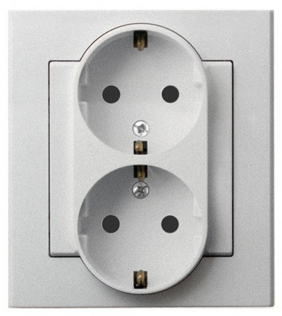 Розетка  Ospel GP-2RSP/38 738656