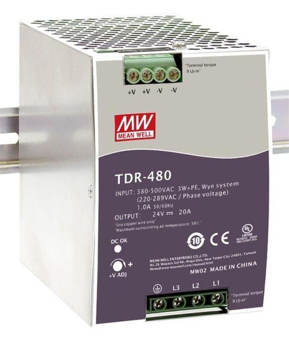 Преобразователь AC-DC сетевой Mean Well TDR-480-24 709691