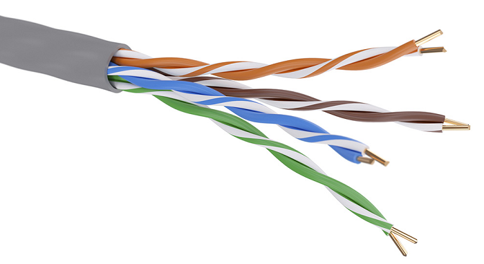 Кабель витая пара U/UTP 5e кат. 4 пары DKC RN5EUUA03GY 838089