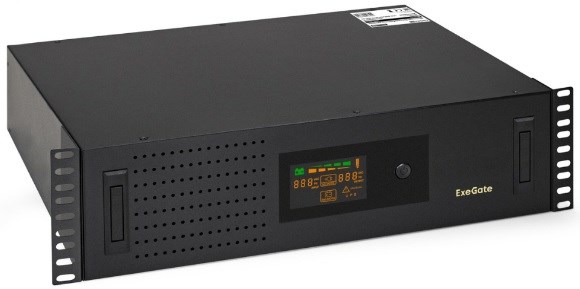Источник бесперебойного питания  Exegate ServerRM UNL-1000.LCD.AVR.6C13.RJ.USB.1U 1163773