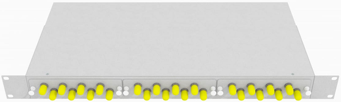 Кросс оптический стоечный  TopLAN КРС-Top-1U-24ST/U-OM2-GY 649022