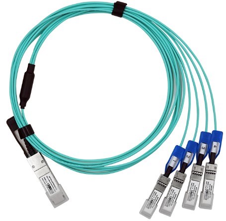 Соединитель  Optiset QSFP28-4xSFP28-AOC-3 1048484