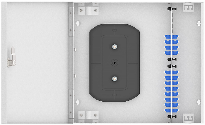 Кросс оптический настенный  TopLAN КРН-Top-24LC/U-OS2-GY 649202
