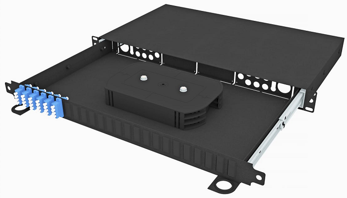 Кросс оптический стоечный  TopLAN КРСв-Top-1U-24LC/U-OS2-BK 649155