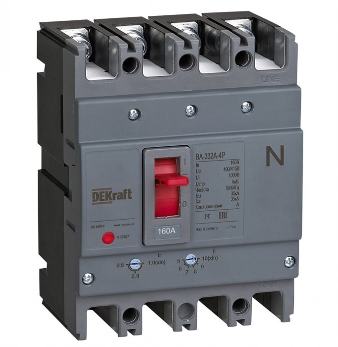 Автоматический выключатель в литом корпусе  DEKraft 28118DEK 1165148