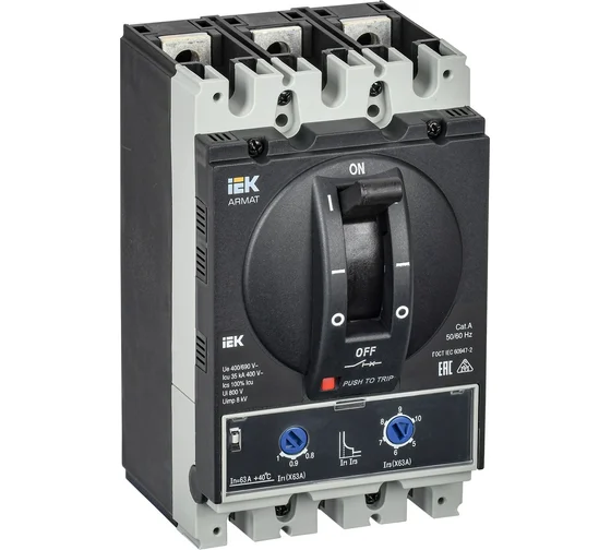 Автоматический выключатель в литом корпусе IEK AR-MCCB-3A-035-0063A-ATUC 1148136