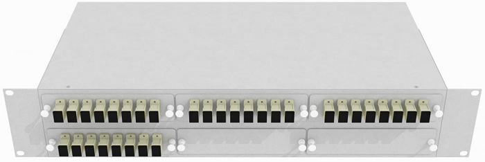 Кросс оптический стоечный  TopLAN КРС-Top-2U-32SC/U-OM2-GY 649039