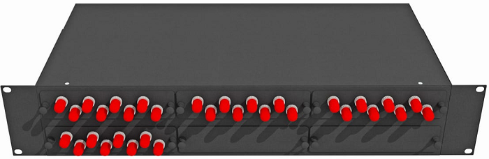 Кросс оптический стоечный  TopLAN КРС-Top-2U-32ST/U-OS2-BK 649043